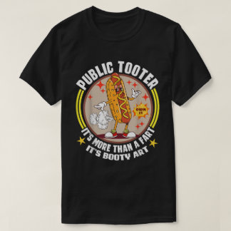Camiseta Tooter Público Gracioso Perro caliente Fart Tee
