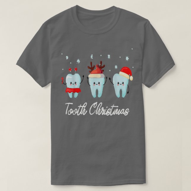 Camiseta Tooth christmas Halloween Costume Dental Assistant (Diseño del anverso)
