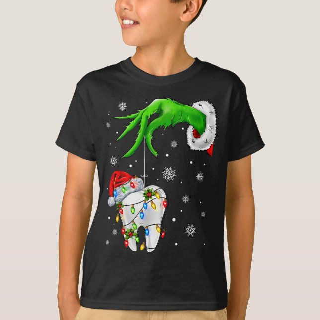 Camiseta Tooth Dentist Dental Istant Teeth Xmas Christmas P (Anverso)