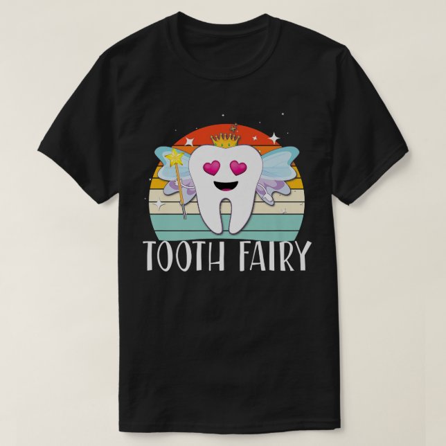 Camiseta Tooth Fairy Halloween Disstume Retro Funny Chicas  (Diseño del anverso)
