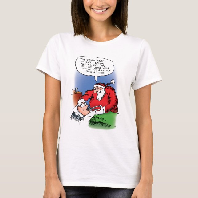 Camiseta Tooth Fairy Santa Shirt (Anverso)