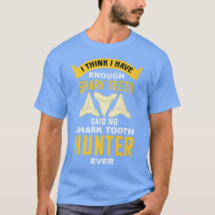 Camiseta Tooth Shark Hunter Fossil Collector Geologist Pale