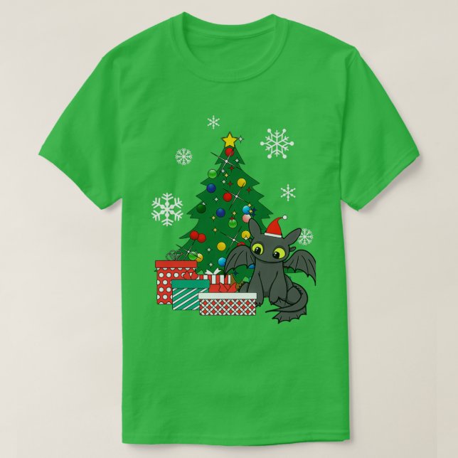 Camiseta Toothless Around The Christmas (Diseño del anverso)