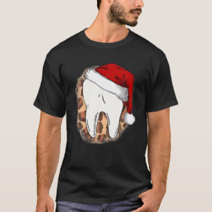 Camiseta Toothmas Feliz Dientes De Navidad En Santa Hat Den