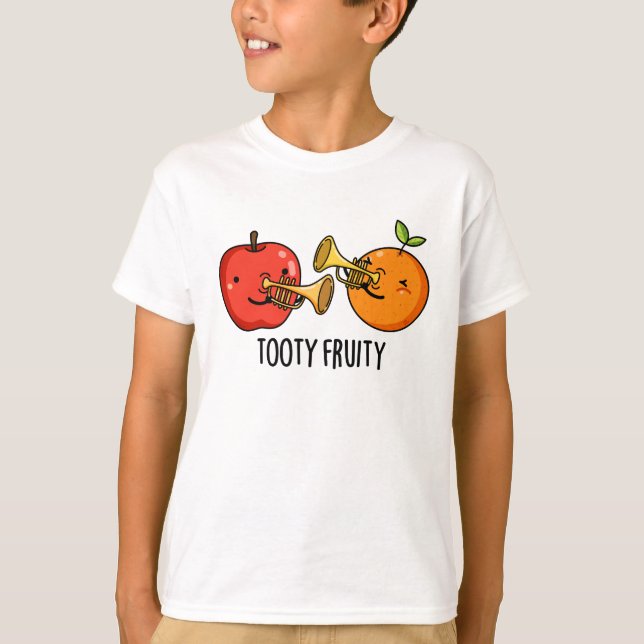 Camiseta Tooty Fruity Funny Fruit Músico Pun (Anverso)