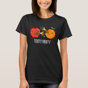 Camiseta Tooty Fruity Funny Fruit Músico Pun Dark BG