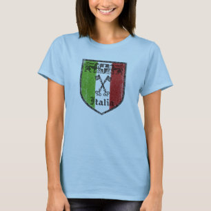 Camiseta top para mujer del escudo medieval