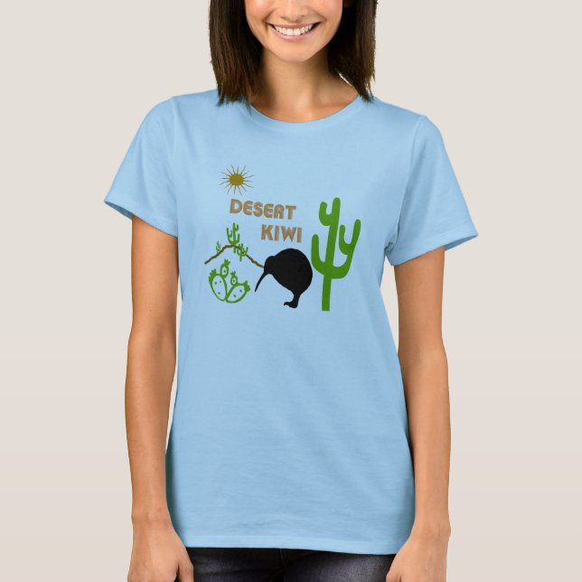 Camiseta top para mujer del kiwi del desierto (Anverso)