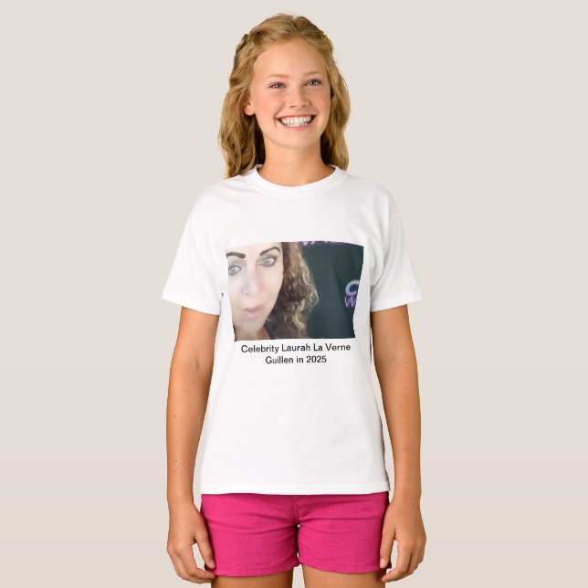 CAMISETA #TOPCELEBRITY #LAURAHLAVERNEGUILLEN  2025 (Anverso completo)