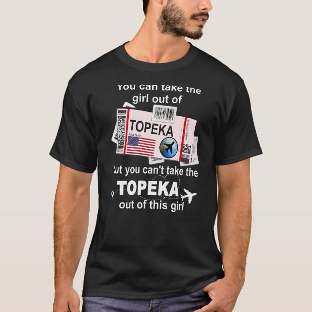 Camiseta Topeka Boarding Pass Topeka Chica (Anverso)