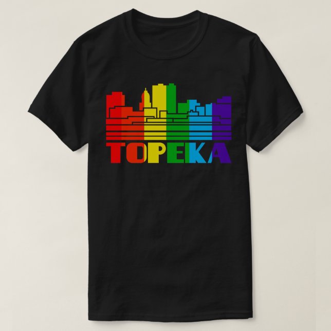 Camiseta Topeka Pride Topeka regalo LGBT Tee de simpatizant (Diseño del anverso)