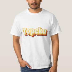 Camiseta Topeka Retro Vintage Textos
