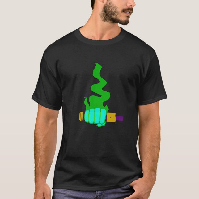 Camiseta topetón del vape (Anverso)
