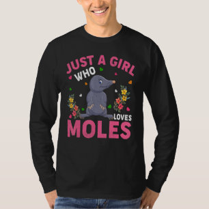 Camiseta Topo Animal Solo Una Chica Que Ama Topos