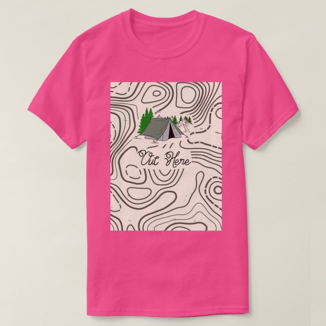 Camiseta Topo Camping (Diseño del anverso)