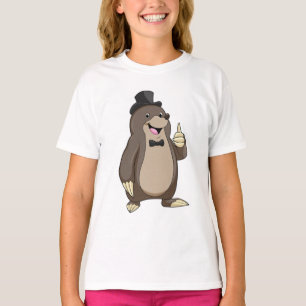 Camiseta Topo como novio con corbata