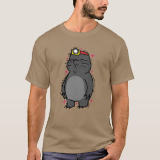 Camiseta Topo con Linterna Animal Montículo vintage