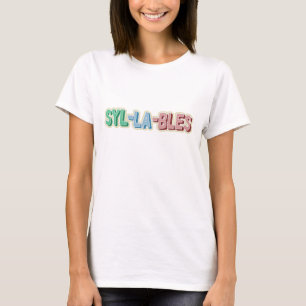 Camiseta Topografía de sílabas