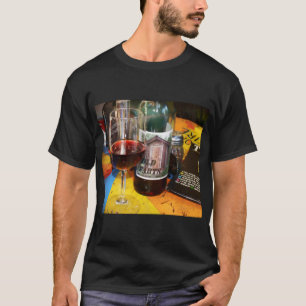Camiseta Toque de gris sobredimensionado