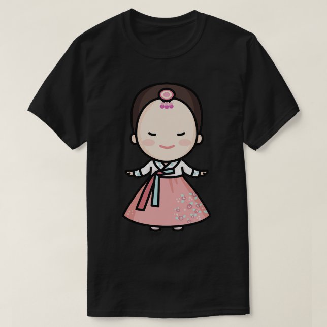 Camiseta Toque de novia tradicional coreano (Diseño del anverso)