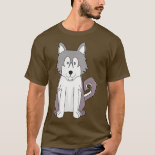 Camiseta Toque de perro asombroso Siberian Husky