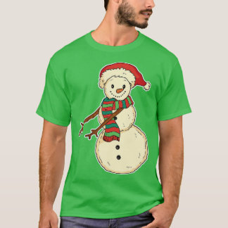 Camiseta Toque de Snowman con caída cutánea