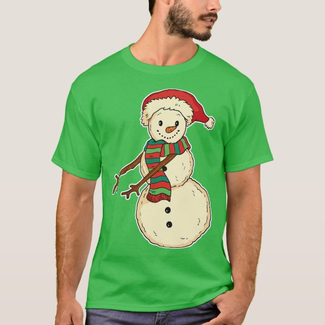 Camiseta Toque de Snowman con caída cutánea (Anverso)