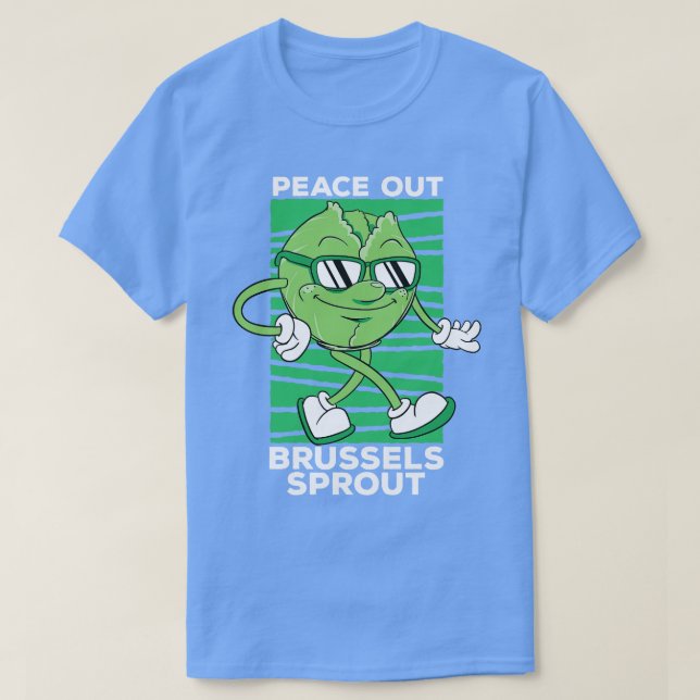 Camiseta Toque de Veggie cute de Peace Out Brussels Sprout (Diseño del anverso)