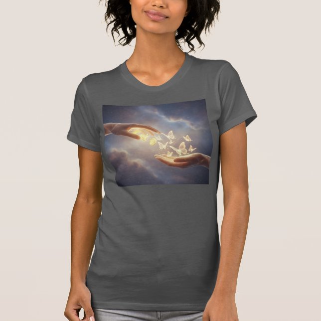 Camiseta Toque Divino — Transformación Dorada (Anverso)