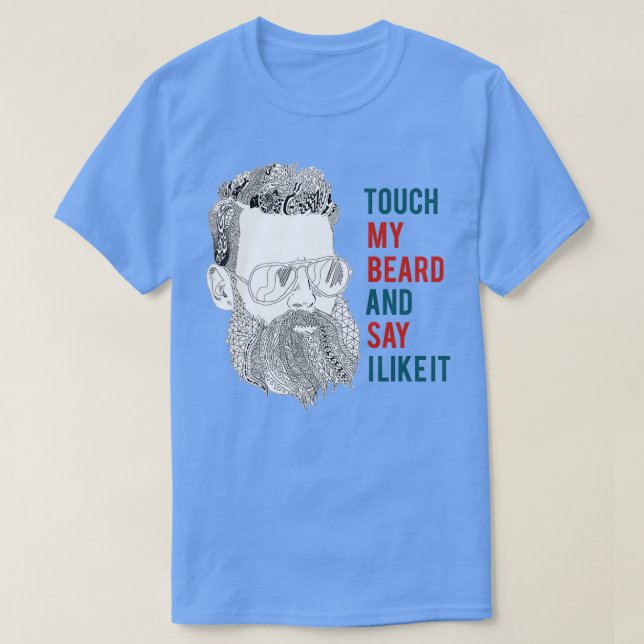 Camiseta Toque mi barba 1 (Diseño del anverso)