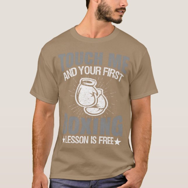 Camiseta Tóqueme y tu primera lección de boing es gratis b (Anverso)