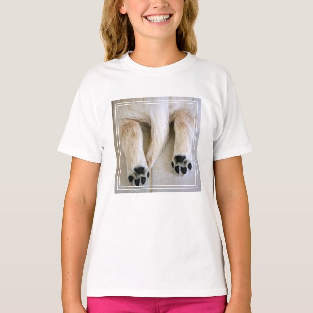 Camiseta Toques de cachorro de Golden Retriever (Anverso)
