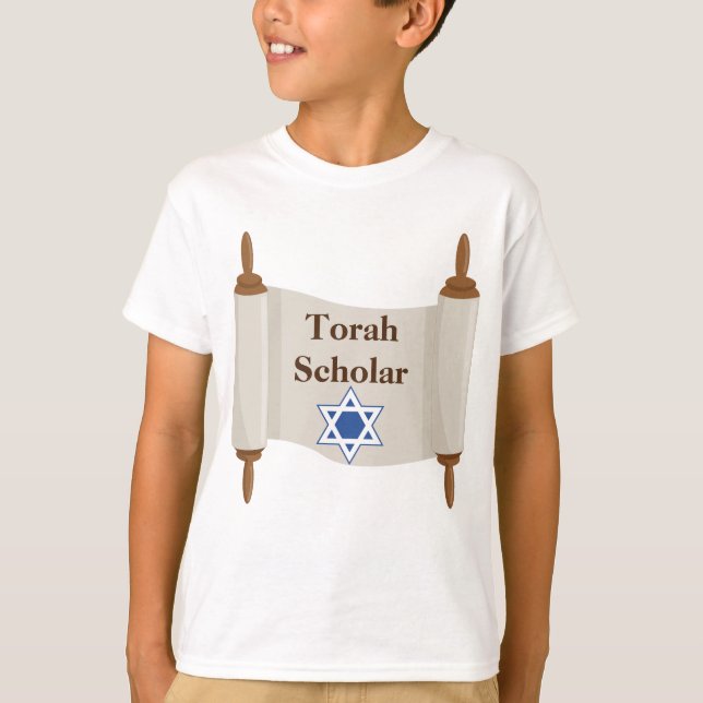 Camiseta Torah Scholar Scroll Theme T-Shirt (Anverso)