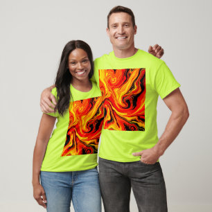 Camiseta Torbellinos abstractos ardientes de emoción
