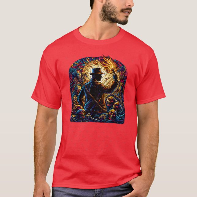 Camiseta TorchWielding Explorer Amongst the Undying Stained (Anverso)