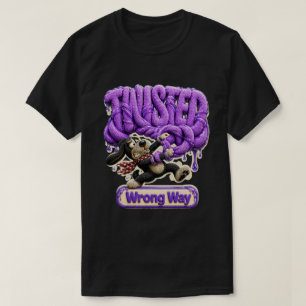 Camiseta Torcido de forma divertida y sarcástica
