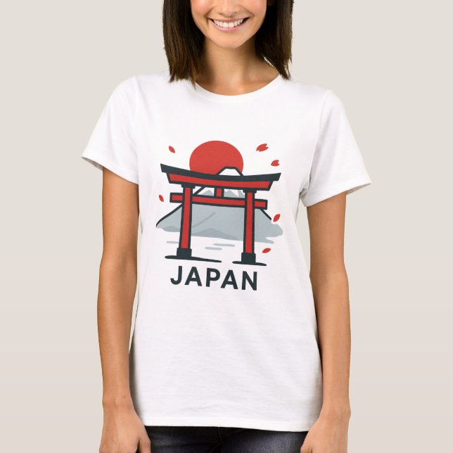 Camiseta Torii Gate T-Shirt de Kyoto | Viajes en japonés (Anverso)
