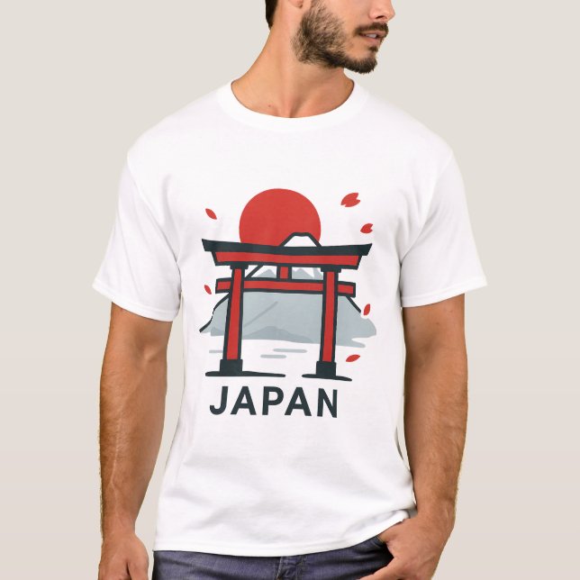 Camiseta Torii Gate T-Shirt de Kyoto | Viajes en japonés (Anverso)