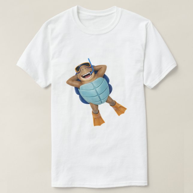 Camiseta Torin la Tortuga de Playa (Diseño del anverso)
