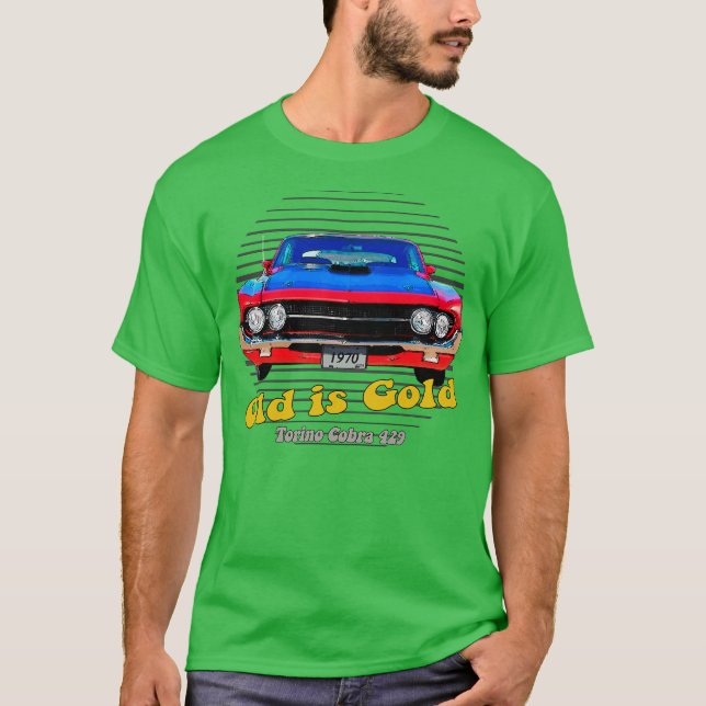 Camiseta Torino Cobra 429 American Muscle Old is Gold (Anverso)