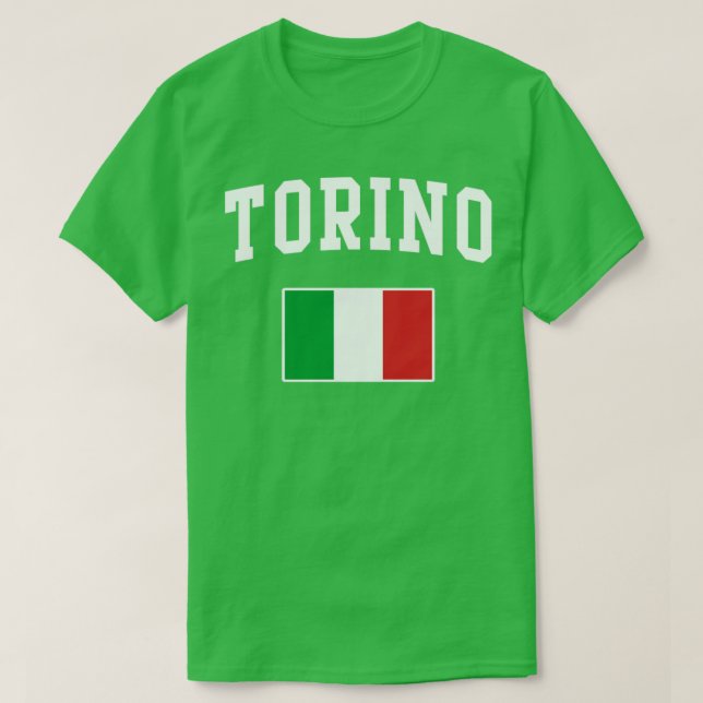 Camiseta Torino Italia Italia Bandera italiana de Italiano (Diseño del anverso)