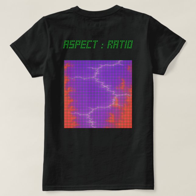 Camiseta Tormenta asolada de AR (Reverso del diseño)