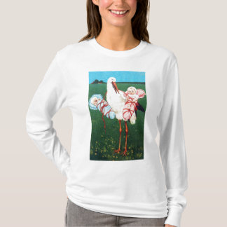Camiseta TORMENTA BABY SHOWER TWIN, rosa, azul Verde azulad