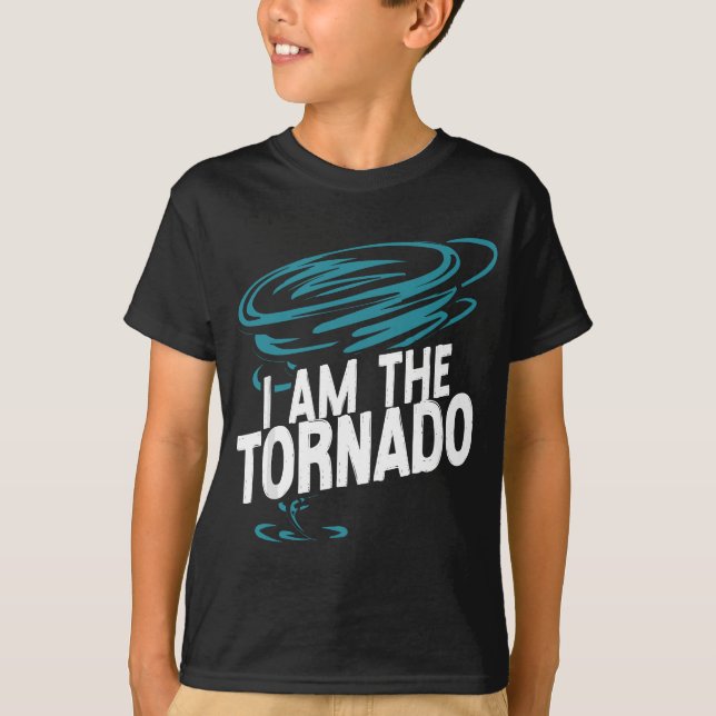 Camiseta Tormenta Chaser Huracán Meteorología Tornado Soy E (Anverso)