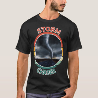 Camiseta Tormenta Chaser Tiempo Tornado Huracán Retro Graph