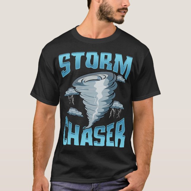 Camiseta Tormenta corta Chaser Tiempo severo Tornado Obsesi (Anverso)