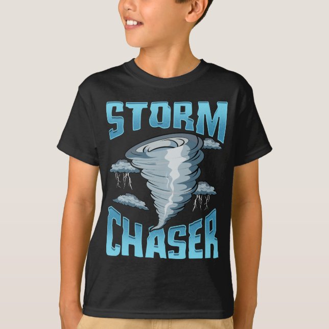 Camiseta Tormenta corta Chaser Tiempo severo Tornado Obsesi (Anverso)