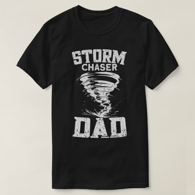 Camiseta Tormenta de hombres Chaser Dad - Tornado Chaser St (Diseño del anverso)