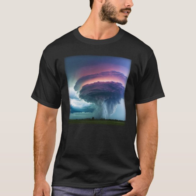 Camiseta Tormenta de lluvia de granizadores de supercélulas (Anverso)