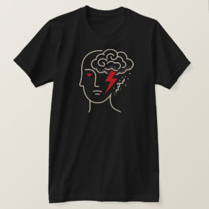 Camiseta Tormenta de mentalidad abstracta - Arte de cabeza